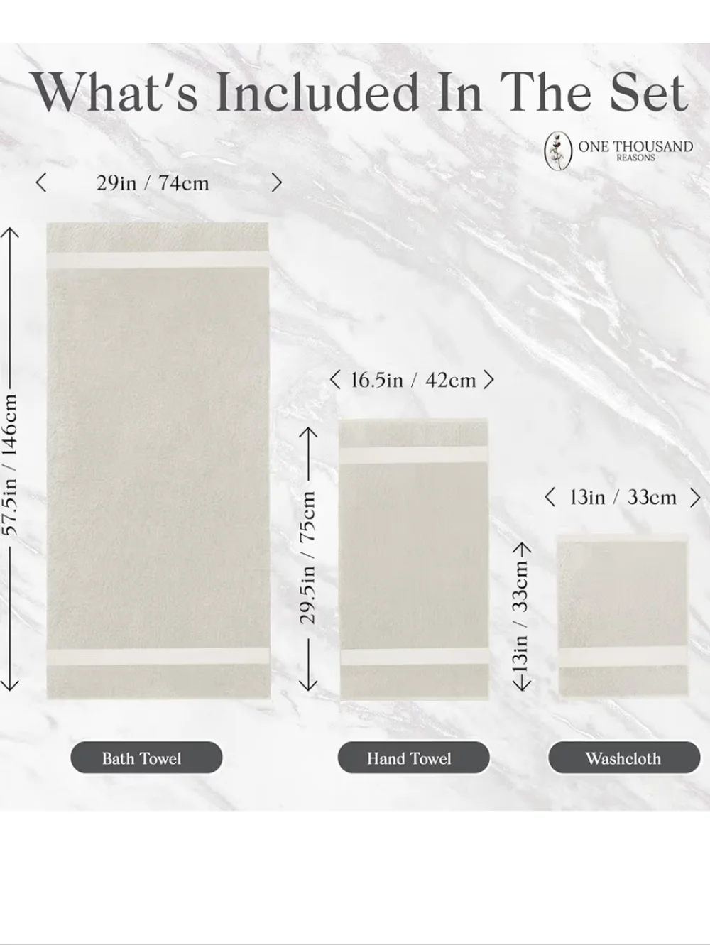 Premium 6pcs Towels Set